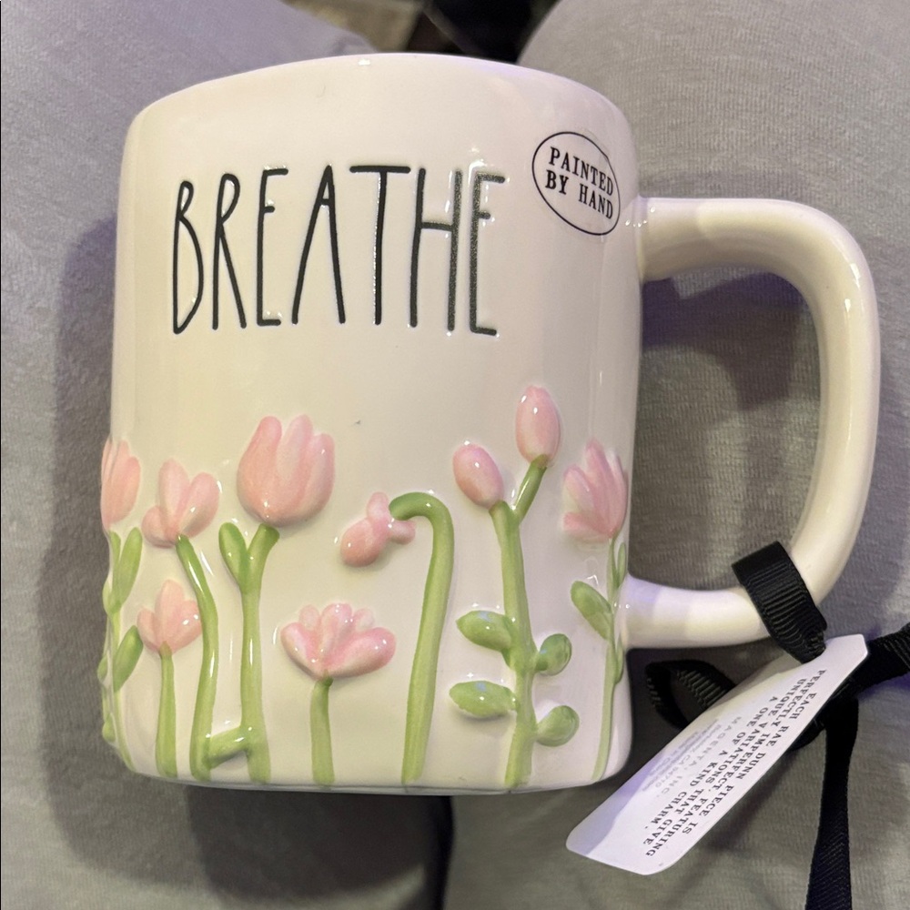 Rae Dunn Springtime Floral Ceramic Mug